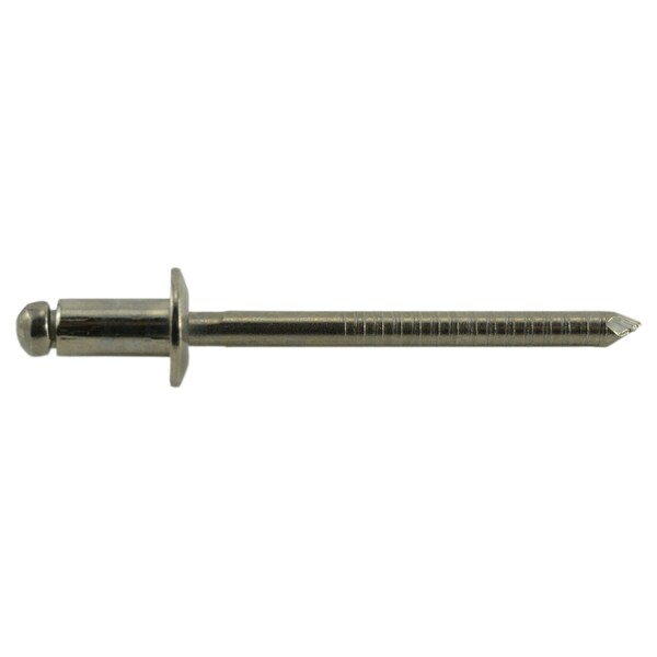 Midwest Fastener Blind Rivet, Dome Head, 5/32 in Dia., 1/8 in L, 18-8 Stainless Steel Body, 20 PK 36846 - main